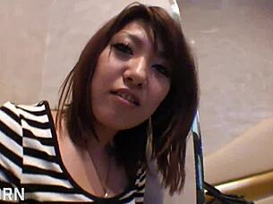 Sexy Japanese girl enjoys wet cowgirl ride and creampie in Tokyo bedroom