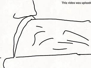 cartoon slut sucks huge dick in hentai action