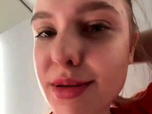 Amateurs dive into public fucking in a changing room with close-up orgasm and big tits blowjob action outdoors.