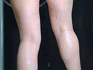 College babes enjoy soapy shower with big ass bouncing fun