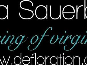 Russian amateur guy experiences his first time in hardcore defloration porn