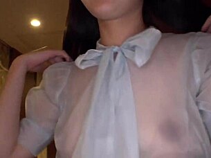 young japanese amateur babe experiences intense squirting orgasms and massive creampie in homemade action part two