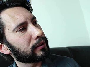 oh wow, licking that shaved brunette pussy before monster cock fucking 😍🍆