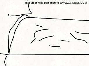 cartoon slut sucks huge dick in hentai action