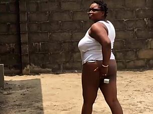 my neighbour's wife finally had the chance to taste my big cock and we fucked rough quickie style