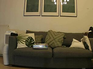 Stunning beauty model arrives at porn casting without panties or bra to flaunt long legs in high heels