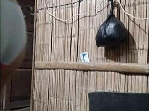 In the dorm room a sensual slave girl flashes her big natural tits during wild casting interview reaching orgasm