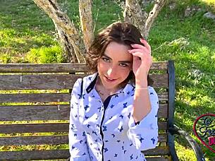 brunette slut loves getting her ass fucked in french threesome group