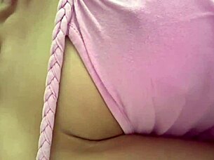 Mexican beauty gets hot and masturbates with dildo solo session