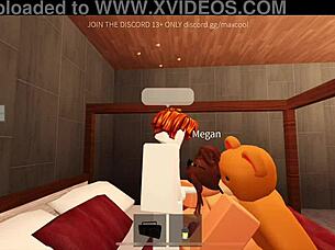 Megan hints at intense encounters with deep fucking and big tits action.