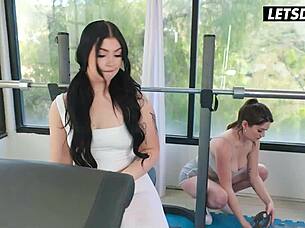I feel so sensual as busty British babe Holly Day passionately fucks her trainer Alyx Star with intense pussy licking and scissoring.