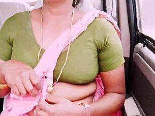 sexy indian bhabi cheats on husband during long drive for romantic pussy fucking with boyfriend using dirty talks