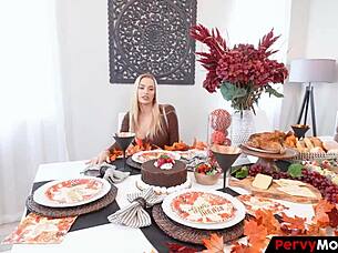 pervymother - cougar milf rides hunk cowgirl style in group banging with big tits bouncing during mature anal session