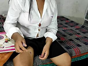 Indian Home Tutor Fucking Sexy Teen 18+ Student At Home With Clear Audio Enjoyment