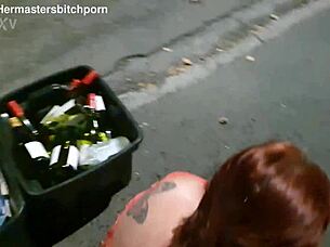 Brazen Kiwi Trashy Bitch Gets Pissed on Publicly on Sidewalk Amid Motorist Yells