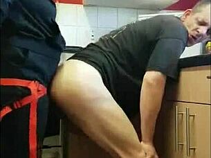 I feel so turned on handling small dicks just like big ones. Bent over with strapon fucking my friend until orgasm hits hard.