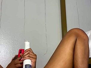 edging my wet pussy lips right in front of my best friend slowly