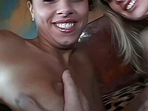 Shaved Pussy Gets Hot for Ass to Mouth Action with Big Cock Cumshot