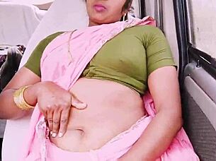 sexy indian bhabi cheats on husband during long drive for romantic pussy fucking with boyfriend using dirty talks