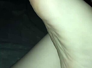 Casual barefoot encounter turns into a playful foot fetish exploration in the dark