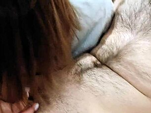 bold hungarian babe teases with wet blowjob and handjob for birthday