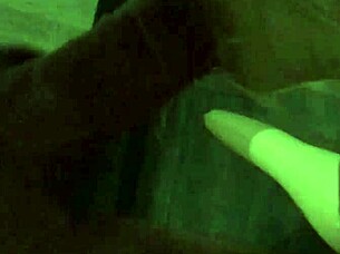 the guy eagerly sucked on his inflatable fuck doll, deepthroating and handjobbing it wildly.