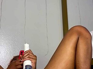 edging my wet pussy lips right in front of my best friend slowly