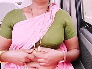 sexy indian bhabi cheats on husband during long drive for romantic pussy fucking with boyfriend using dirty talks