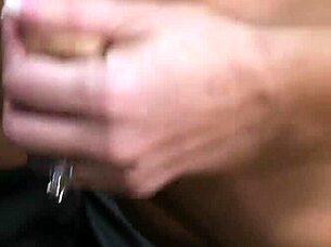 jizzorama features a busty blonde enjoying a massive cumshot all over her