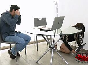 SEXY MILF TEACHER in SKIRT SQUIRTS while RIDING MONSTER COCK in COWGIRL and DOGGYSTYLE ACTION