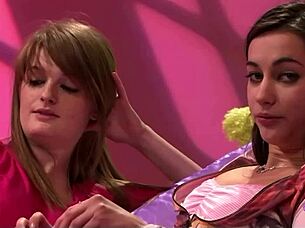 Oh gosh these two naughty lesbians are licking each others wet hairy cunts to kill the boredom yeah