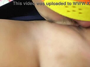 I can't believe how she licks and fucks that tight asian pussy until squirting everywhere