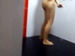 I love how this Colombian petite milf cheats in the hotel shower, getting deepthroat blowjob and rough doggystyle from huge cock Andy Z 94.