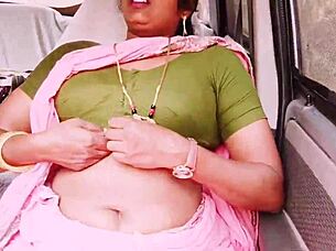 sexy indian bhabi cheats on husband during long drive for romantic pussy fucking with boyfriend using dirty talks