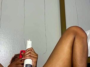 edging my wet pussy lips right in front of my best friend slowly