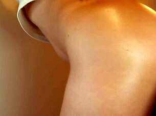 Uncensored Japanese beauty bent over for intense doggystyle pounding and cum on ass