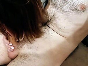 bold hungarian babe teases with wet blowjob and handjob for birthday