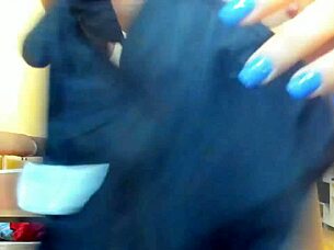 oily booty teases with slow clothes on and off, but what about that gaping pussy masturbation show?