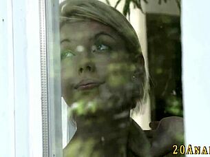 Babe gets interracial cum in a steamy encounter.  