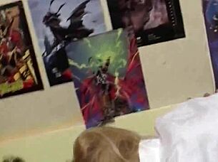 Hey, check out how this young guy seduced a mature blonde and fucked her wildly!