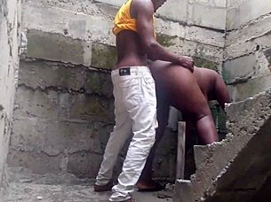 my neighbor brick layer pounded me rough in uncompleted building