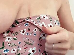 teacher engages in student facetime fantasy with solo masturbation fingering big natural tits pussy dirty talk pov