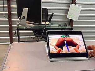 he was watching my porn in classroom so i sucked his monster cock preview