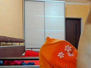 oily booty teases with slow clothes on and off, but what about that gaping pussy masturbation show?