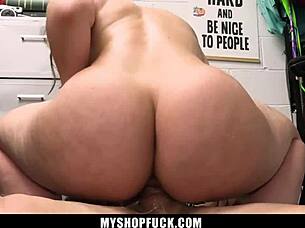 Runaway Teen 18+ Caught Stealing from Mall and Punished Hard!