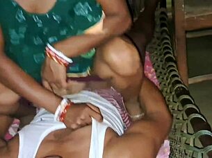 Beautiful Bhabhi Saree Fantasy Rough Fucked by Devar with Cumshot Passion