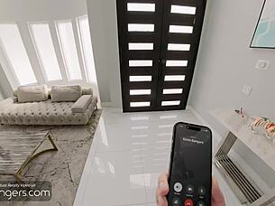 three hot babes lick balls and suck in wild ffm threesome!