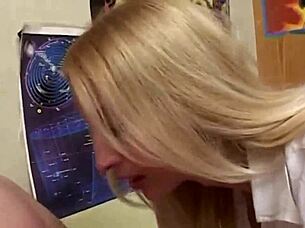 Hey, check out how this young guy seduced a mature blonde and fucked her wildly!