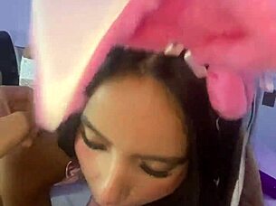 Caught the naughty bunny and showed her my carrot 😏🐰