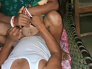 Beautiful Bhabhi Saree Fantasy Rough Fucked by Devar with Cumshot Passion